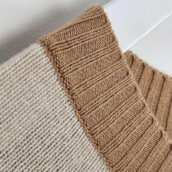 French Connection Size M Camel Tan Long Sleeve Sweater Dress - Picture 2 of 9